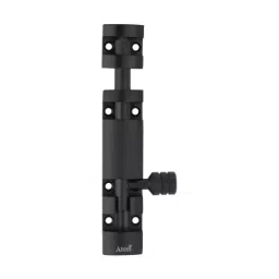 Atom 254 mm(10 Inch) Aluminium Black Phosphate Finish Tower Bolt TB002-254 mm(10 Inch)-BLK-102 (Pack of 2) image 2
