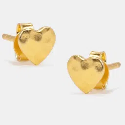 Shaya 925 Silver Take My Heart Stud Gold Plated Earrings for Women-picture-26