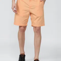 Forever 21 Peach Cotton Regular Fit Shorts image 1