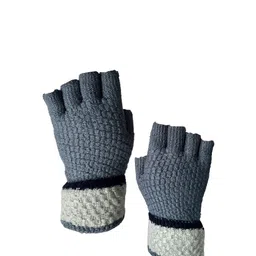 Moda Rapido Women Patterned Fingerless Gloves-picture-41