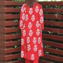 DIVASTRI Women Floral Printed Kurta with Trousers & Dupatta image 2