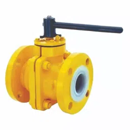 PMW 203.2 mm (8 Inch) Cast Steel SGI Teflon FEP/PFA Line Ball Valve image 1