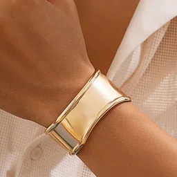 StyleCast x Revolte Men Gold-Plated Cuff Bracelet image 3