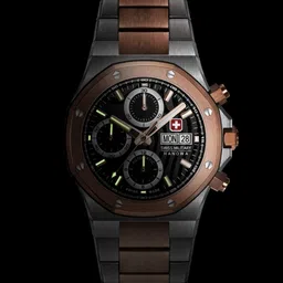 SWISS MILITARY HANOWA Men Dial & Stainless Steel Bracelet Style Straps Analogue Automatic Motion Powered Watch image 5