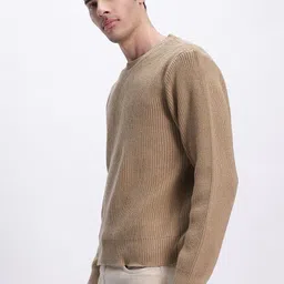 glitchez Rib Knits Relaxed Fit Acrylic Pullover image 3