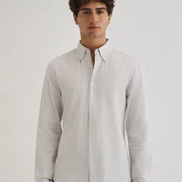 Banana Club Men Classic Pinstripes Striped Casual Shirt-image-11