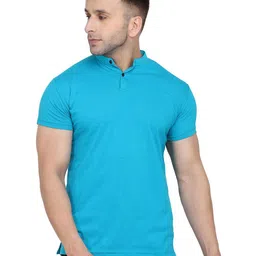 Blisstone Men Solid Mandarin Collar Slim Fit T-shirt-picture-42