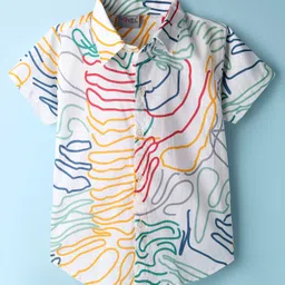 Dapper Dudes Full Sleeves Abstract Printed Shirt - Multi Colour-picture-10