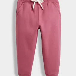 Orange Sugar 100% Cotton Fleece Knit Winter Wear Solid Jogger - Pink-picture-21