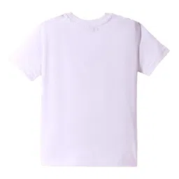 KAVEE Pure Cotton Half Sleeves Break The Rules Text Printed Bio Washed Tee - White image 3