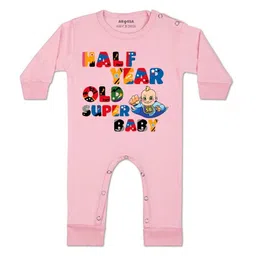 arvesa Half Birthday Printed Baby Rompers-picture-16