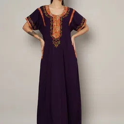 KOI SLEEPWEAR Women Embroidered Maxi Nightdress-picture-50