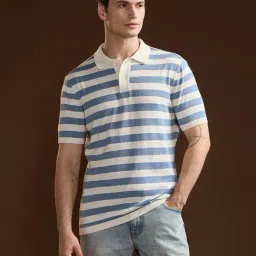 The Bear House Multi Cotton Slim Stripes Polo T-Shirt-picture-41