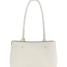 Guess Ivory Solid Meridian Shoulder Bag image 2
