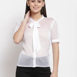 Style Quotient White Self Design Shirt-picture-24