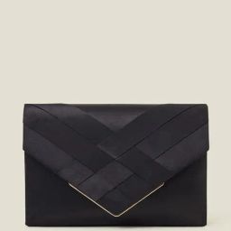 Accessorize London Black Polyester Envelope Clutch-picture-23