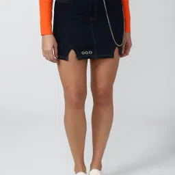 Forever 21 Navy Mini Skirt-picture-39