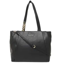 Marina Galanti Black Solid Medium Tote Handbag-picture-35