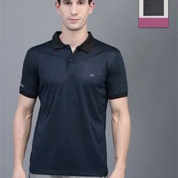 Force NXT Blue & Grey Regular Fit Sports Polo - Pack Of 2-picture-17