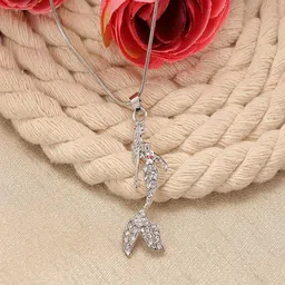 Vientiq Silver-Plated Antique Chain With Pendant image 2