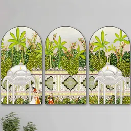 SAF Multicoloured Set of 3 Piece MDF Other Wall Paintings-picture-10