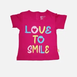 Bodycare Kids Fuchsia Pink Cotton Printed T-Shirt-picture-17