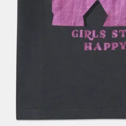 R&B Kids Black Graphic Regular Fit T-Shirt image 4