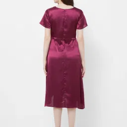 MISH Wine High Low Dress image 2