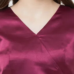 MISH Wine High Low Dress image 5