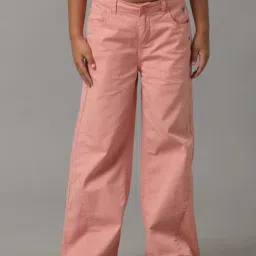 Under Fourteen Only Kids Pink Cotton Regular Fit Palazzo-picture-17