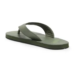Woodland Men's Olive Green Flip Flops image 5