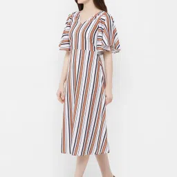 MISH Multicolor Striped Midi Dress image 4