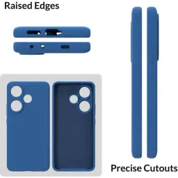 Sprig Back Cover for POCO F6 5G (Blue) image 3