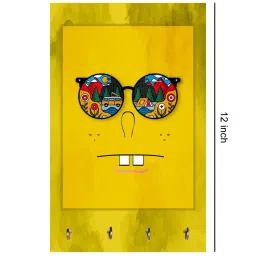 999Store Yellow & Blue MDF  Key Holder - Set of 1 image 4