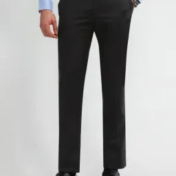 Arrow Navy Slim Fit Trousers image 4