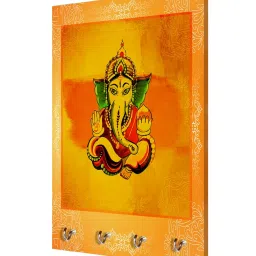 999Store Yellow & Green MDF  Key Holder - Set of 1 image 3