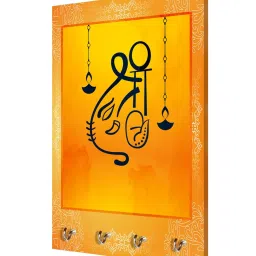 999Store Yellow & Black MDF  Key Holder - Set of 1 image 3