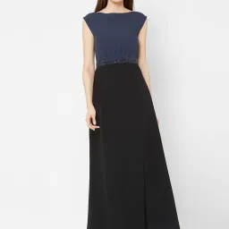 MISH Navy & Black Fit & Flare Dress image 1