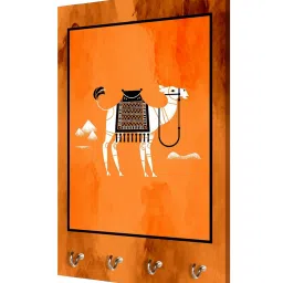 999Store Orange & White MDF  Key Holder - Set of 1 image 3