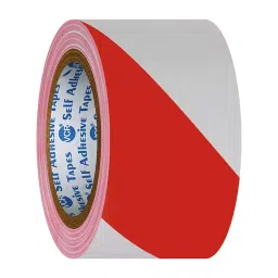 VCR 18 m x 48 mm Waterproof PVC Red & White Floor Marking Tape, 12 Rolls Per Pack image 2