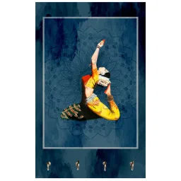 999Store Navy Blue & Yellow MDF  Key Holder - Set of 1 image 2