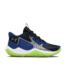 Under Armour Men's Jet '23 Black & Blue Basketball Shoes-image-99