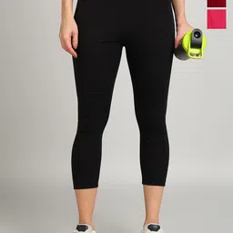 PAAVKI Women Pack Of 3 Slim-Fit Mid Rise Pure Cotton Ankle-Length Leggings-picture-31