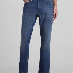 Jack & Jones Medium Blue Denim Cotton Regular Fit Jeans-picture-19