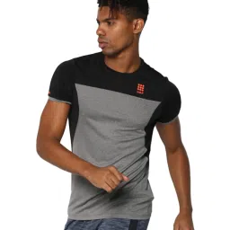 Rock.it Black & Grey Round Neck T-Shirt image 3