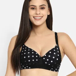 Clovia Black Non Wired Padded Full Coverage Bra image 1