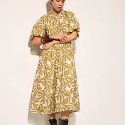 Only Green Print A Line Dress image 3