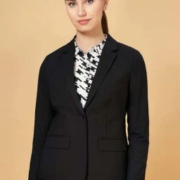 Annabelle by Pantaloons Black Regular Fit Formal Blazer-picture-8
