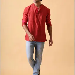 UDD Men Thread Work Pathani Kurta image 2