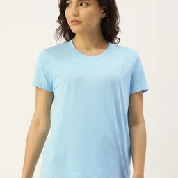 ETC Women Set of 2 Solid Lounge Pure Cotton T-shirt-picture-27